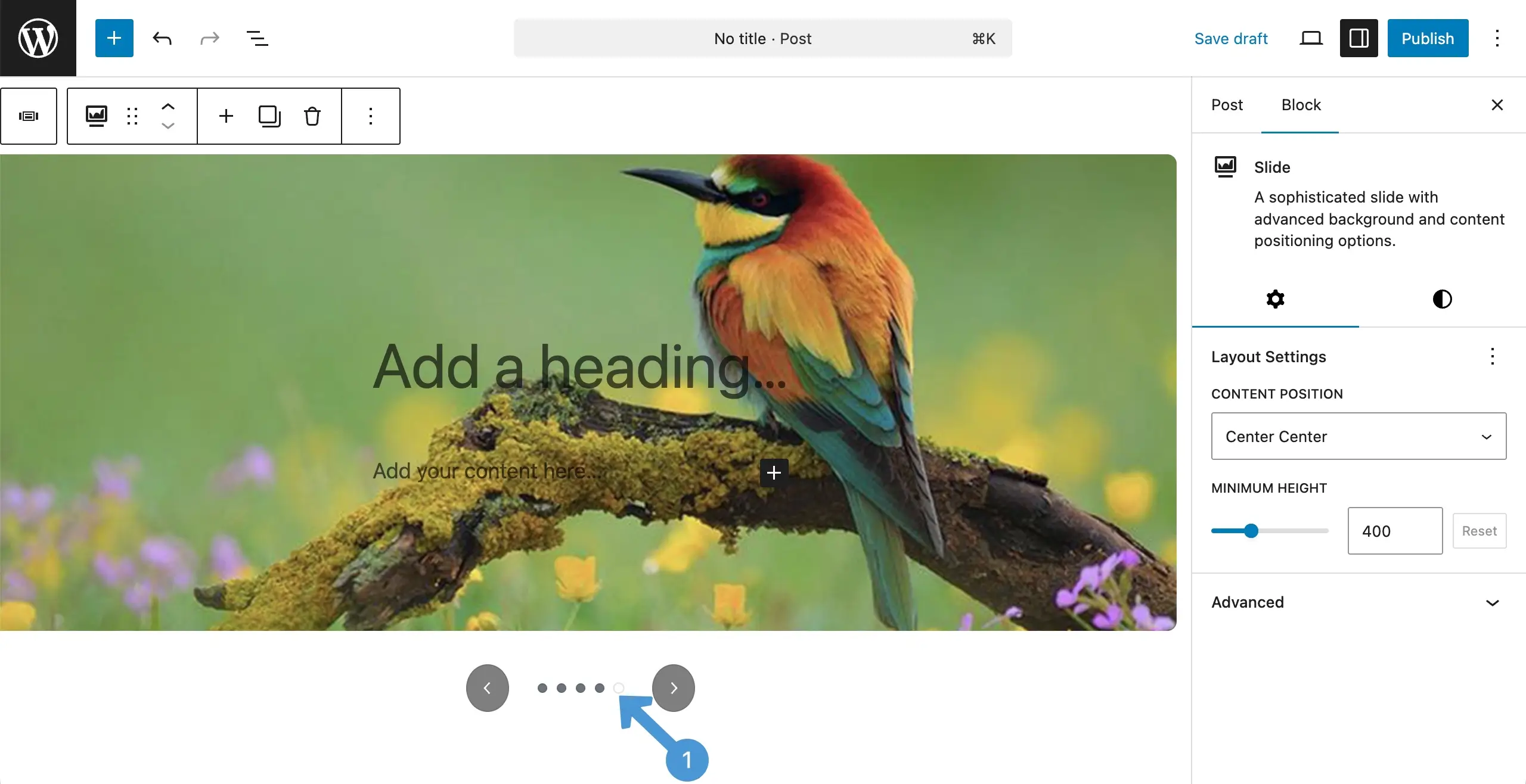 Add images to the image slider